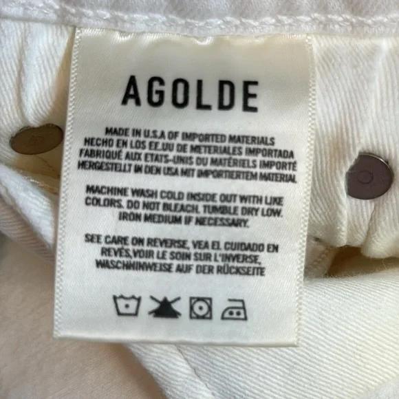 Agolde Toni Mid Rise Straight Jeans in Glowed Size 27 - Picture 15 of 16